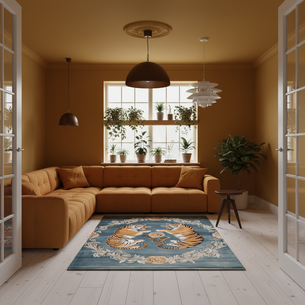 Tiger's Grace Hand Tufted Rug