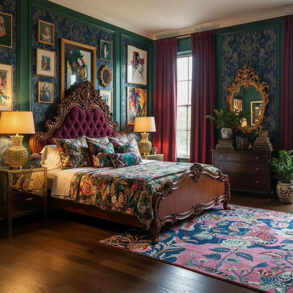 Tigers in Bloom Hand Tufted Rug