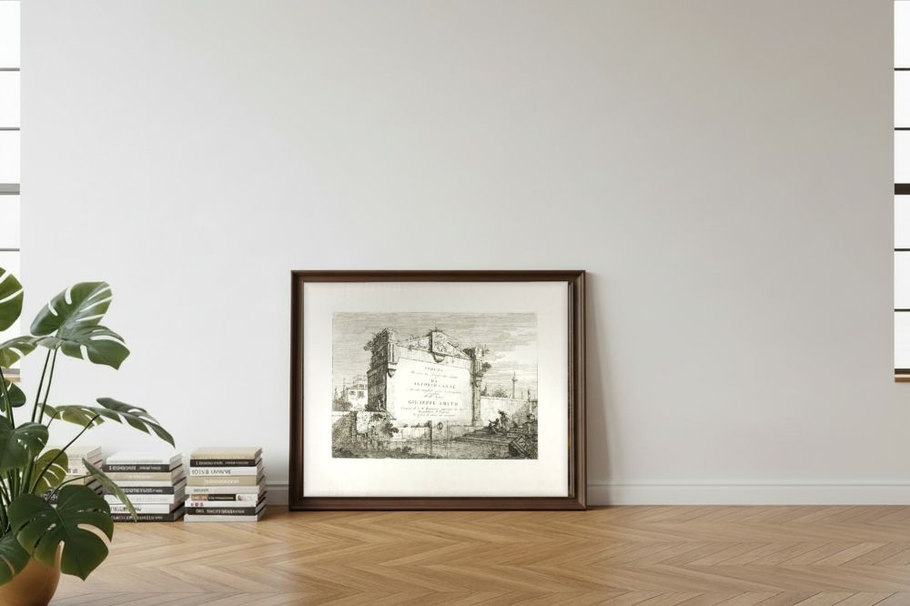 Framed room mockup - leaning