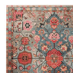 A beautifully detailed Tradition Floral Mosaic Hand Tufted Area Rug featuring intricate floral patterns in rich tones of red, pink, and blue. Perfect for adding elegance to large living room spaces, this wool rug is an ideal choice for those seeking luxurious area rugs for living rooms.