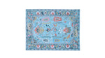 Traditional Floral Hand Tufted Wool Rug - Blue - MAIA HOMES