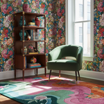 Trailing Flower Thread Hand Tufted Rug