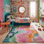 Trailing Flower Thread Hand Tufted Rug