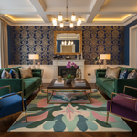 Trippy Colorform Study Hand Tufted Rug