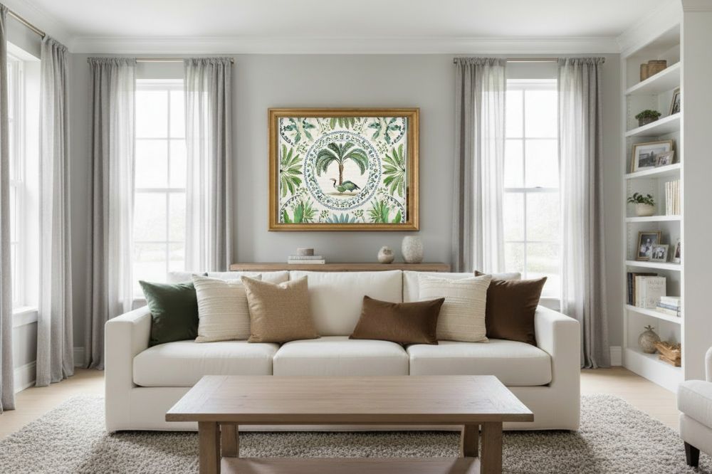Framed room mockup - gold