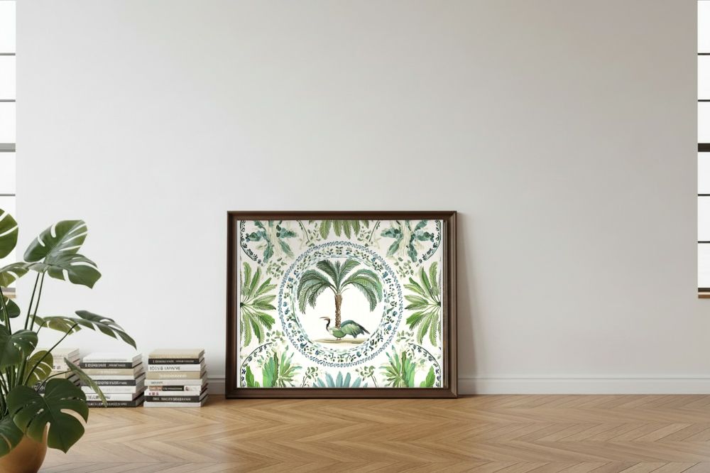 Framed room mockup - leaning