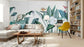 Tropical Paradise Leaves and Birds Wallpaper Mural - MAIA HOMES