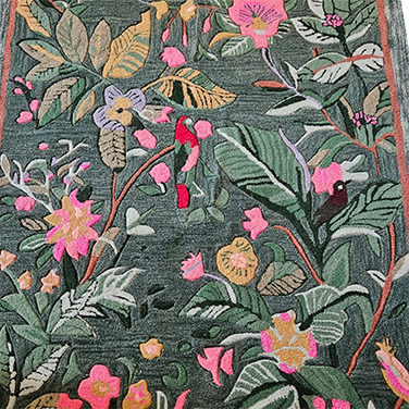 Tropical Treasure Hand Tufted Wool Rug 4 x 6 ft