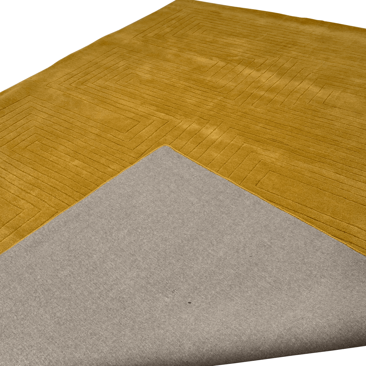 Turmeric Artic Geo Modern Hand Tufted Wool Rug