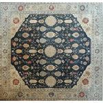 This stunning Turquoise Tradition Hand Knotted Area Rug features a rich floral pattern with intricate vintage designs, perfect for adding elegance to large living room spaces. The Persian-inspired motifs create a timeless look, making it an ideal choice for those seeking exquisite area rugs for the living room.