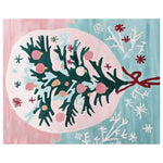 A beautifully designed Twinkle Tree Glow Hand Tufted Rug featuring an abstract tree pattern in green with pink and blue accents. This wool area rug is perfect for adding a touch of elegance to living room area rugs collections.