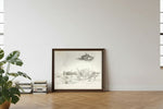 Framed room mockup - leaning