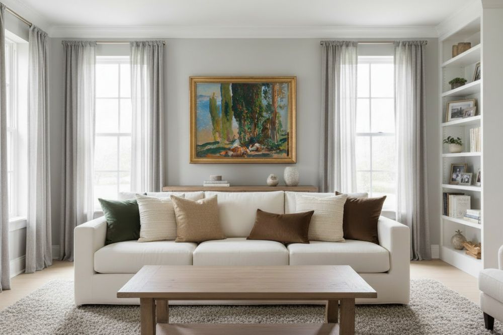 Framed room mockup - gold