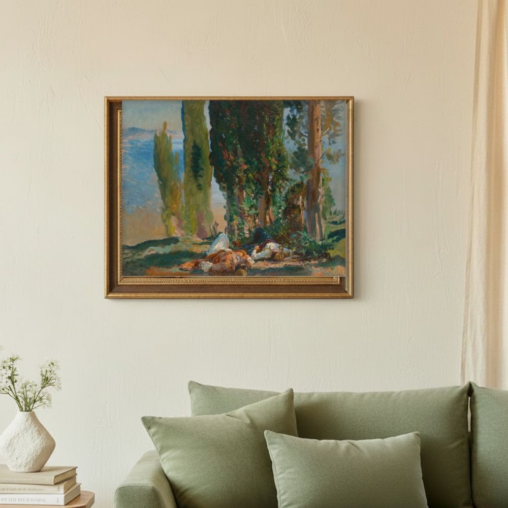 Framed room mockup - sage