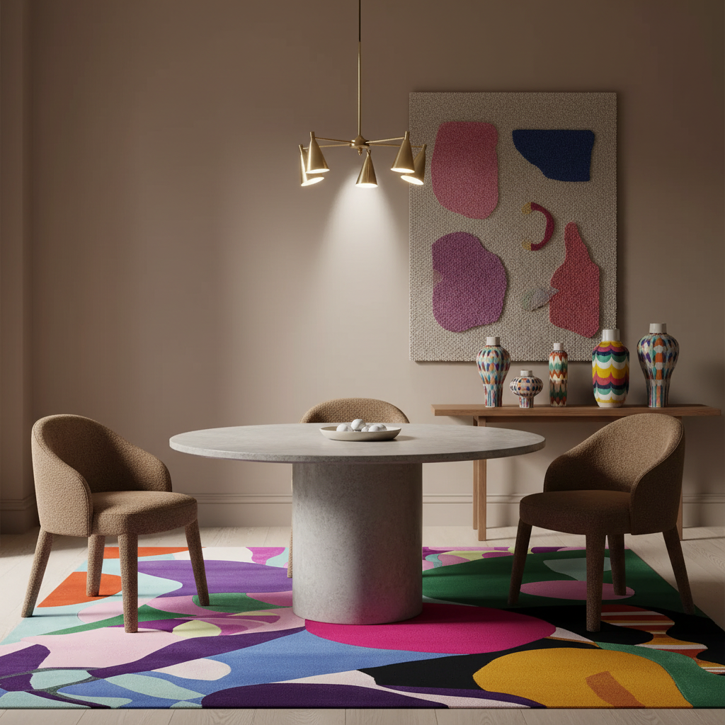 Unruly Spectrum Code Hand Tufted Rug