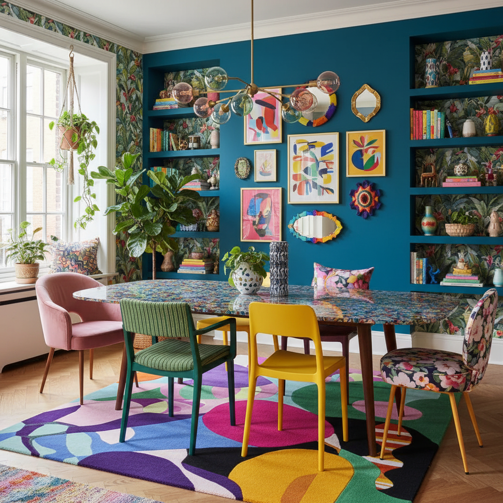 Unruly Spectrum Code Hand Tufted Rug