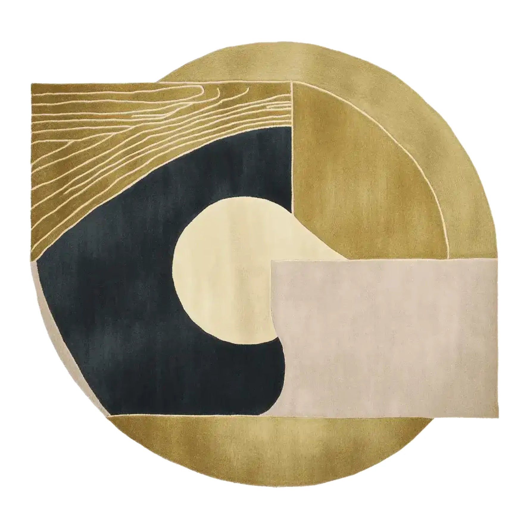 Urban Quiet Geometry Hand Tufted Rug