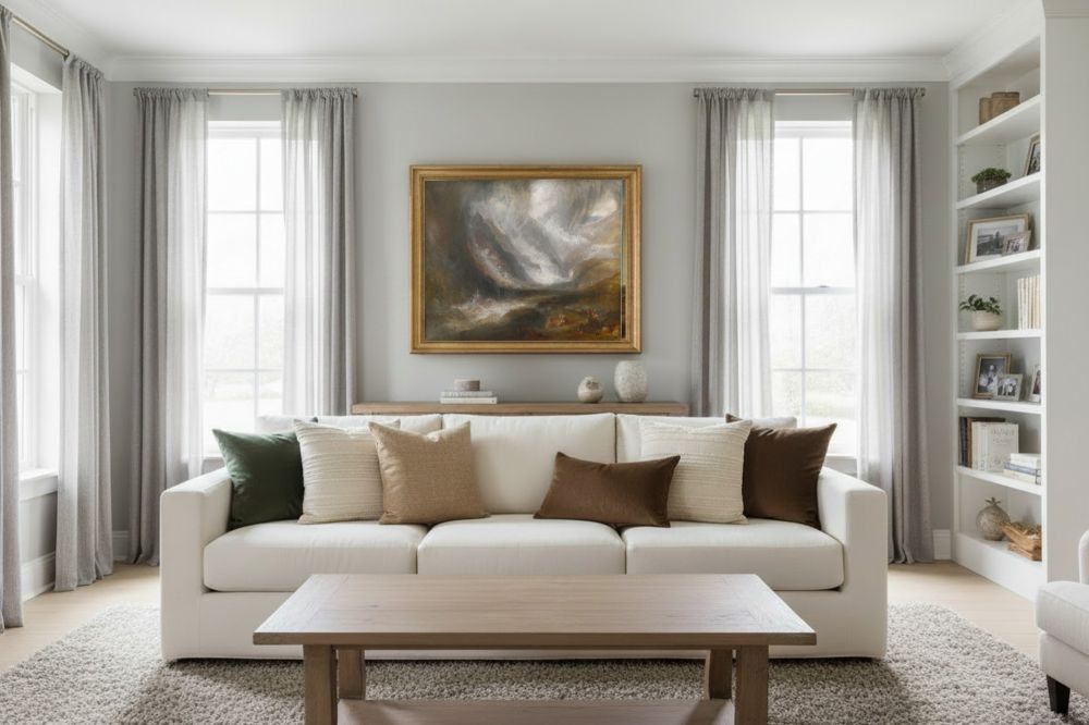 Framed room mockup - gold