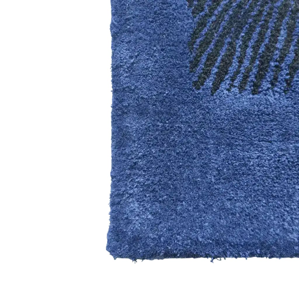 Valley of the Suns Hand Tufted Wool Rug - Blue and Yellow