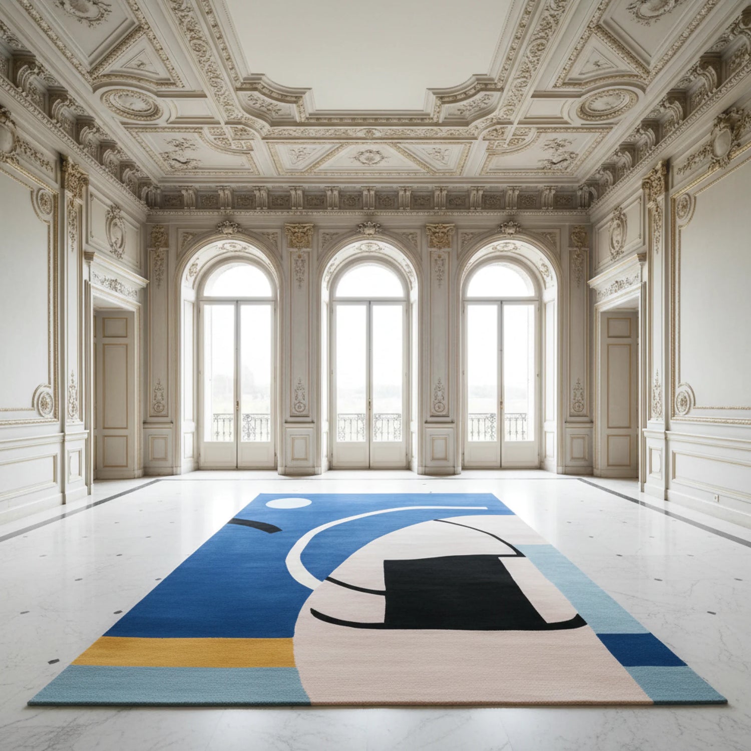 Vector Nest Hand Tufted Rug