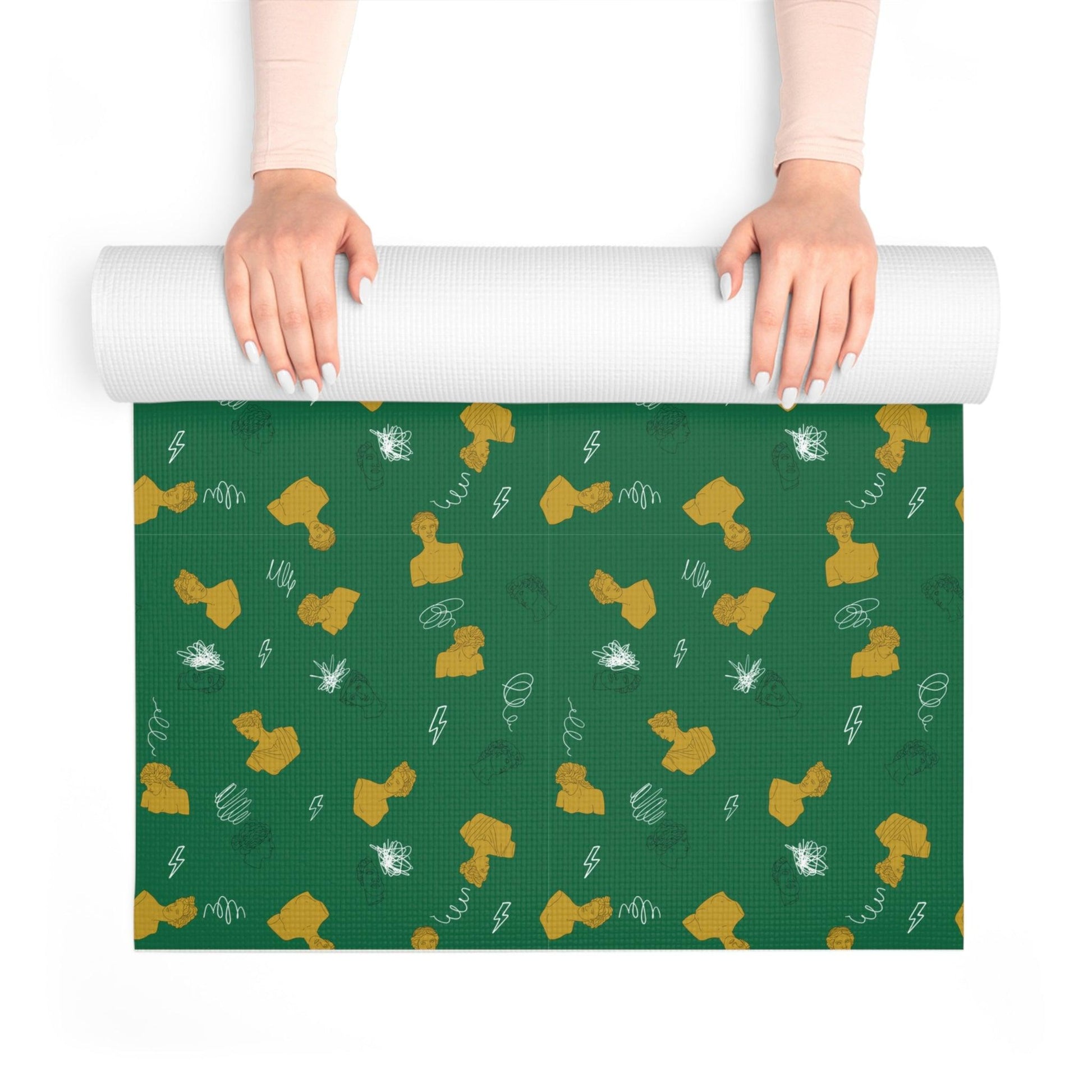 Venus Goddess Green Foam Yoga Mat