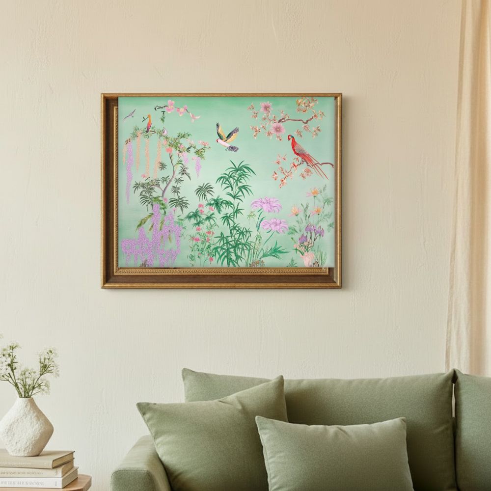 Framed room mockup - sage