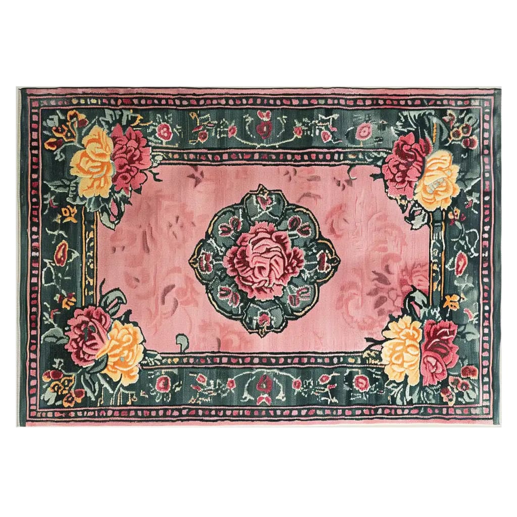Beautiful Victorian Bloom Hand Tufted Wool Rug showcasing a vintage floral design in rich colors. Perfect choice for living room area rugs, this wool rug adds a touch of elegance and warmth to any space with its intricate patterns.