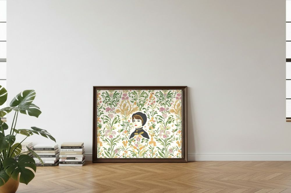 Framed room mockup - leaning