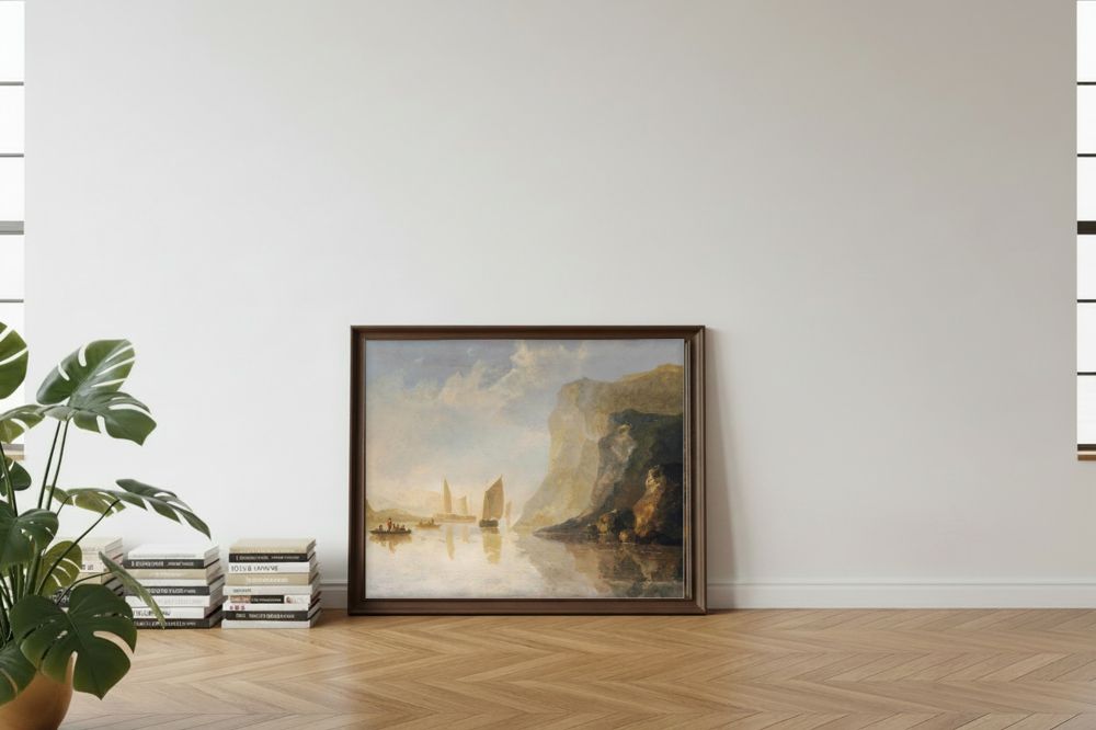 Framed room mockup - leaning