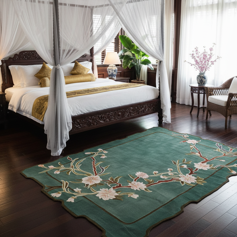 Vine Meadow Hand Tufted Wool Rug