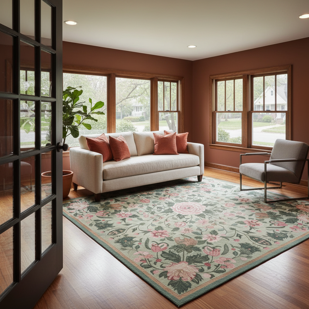 Vinework Blossom Field Hand Tufted Rug
