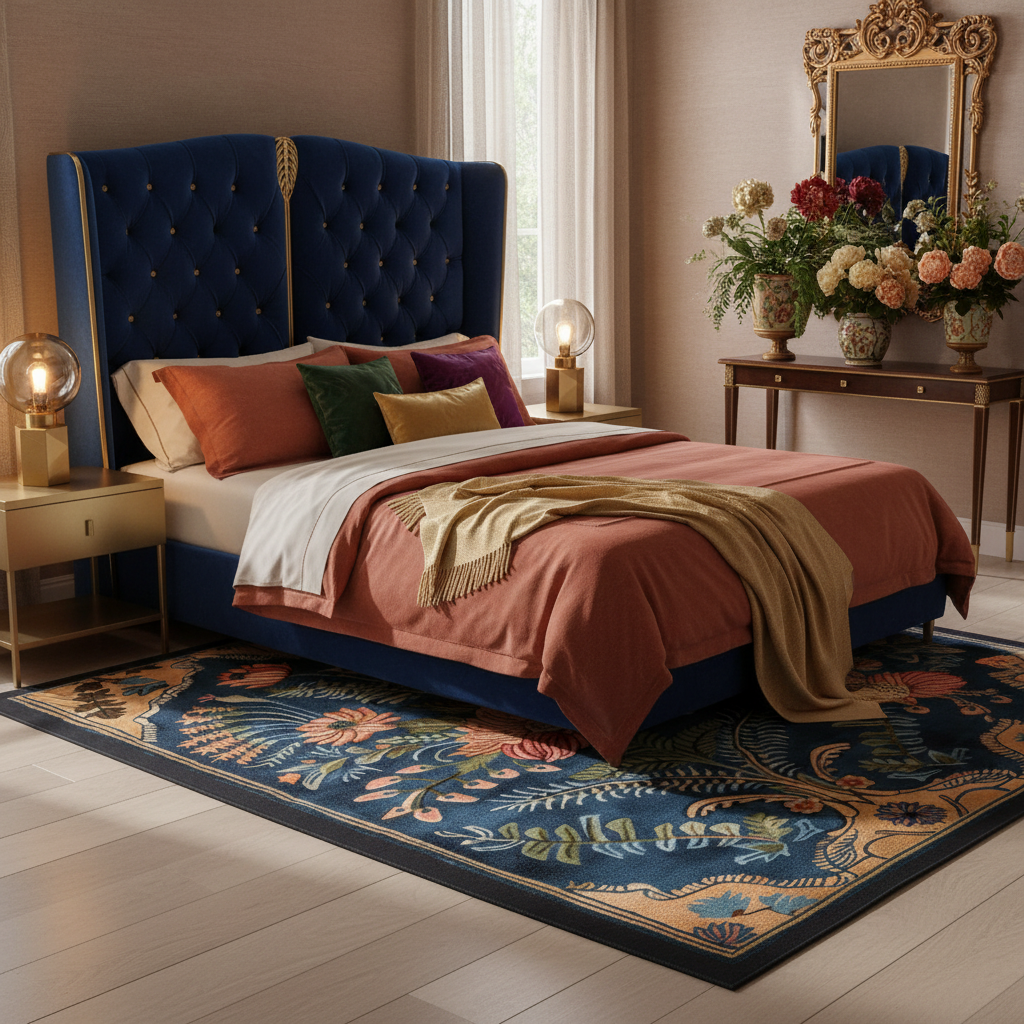 Vintage Aurum Garden Hand Tufted Rug