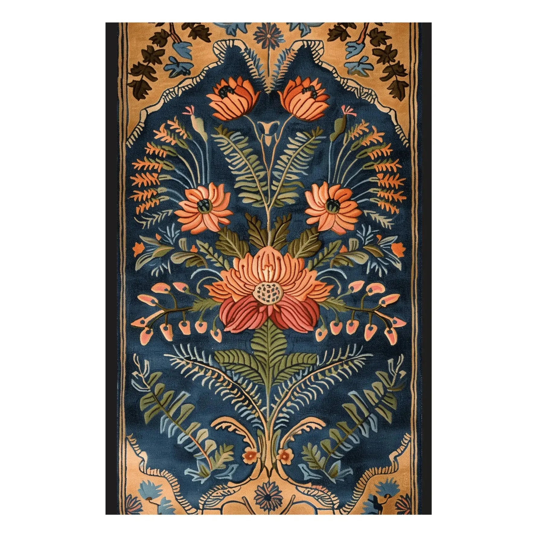 A beautifully designed vintage Aurum Garden hand-tufted area rug, perfect for the living room. The wool rug features an intricate floral pattern in vibrant colors, making it an ideal choice for living room rugs 8x10. This vintage rug adds a touch of elegance and charm to any living space, with its detailed floral design enhancing the aesthetic of your home.