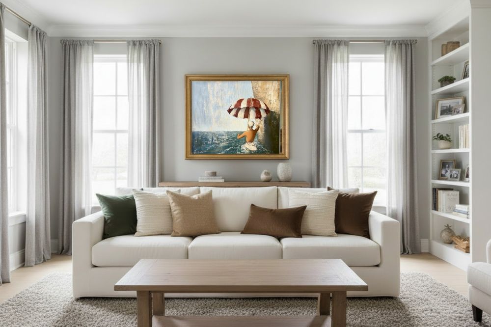 Framed room mockup - gold