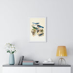 Vintage Blue Birds on Tree Branch Premium Framed Vertical Poster