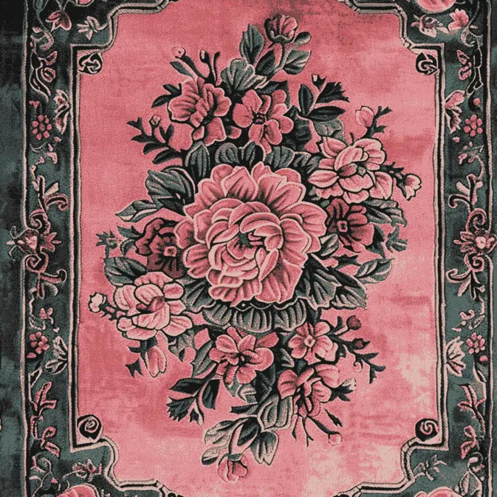 A beautifully crafted Vintage Blushed Bloom Hand Tufted Area Rug showcasing a vibrant floral design with intricate patterns, perfect for enhancing living room aesthetics. This wool rug adds a touch of elegance and vintage charm, making it an ideal choice for those seeking rugs for living room spaces.