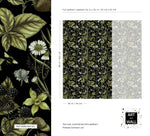Pattern detail sheet of the Vintage Floral Elegance design with close-up bloom and panel dimensions