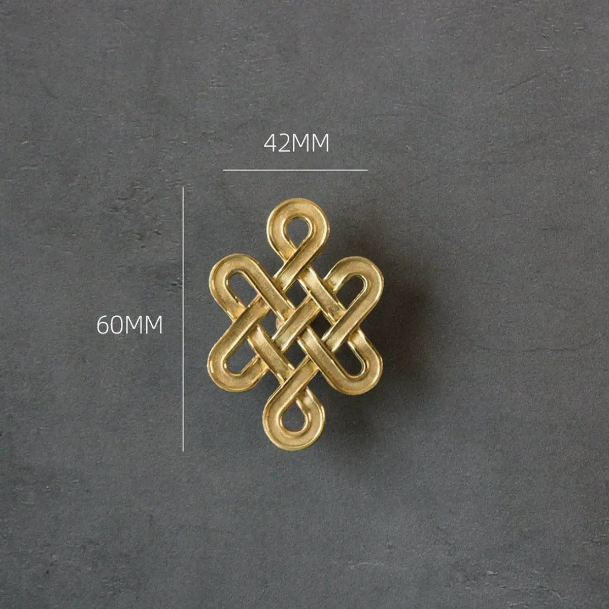 Vintage inspired Brass Twisted Cabinet Drawer Knob - set of 2