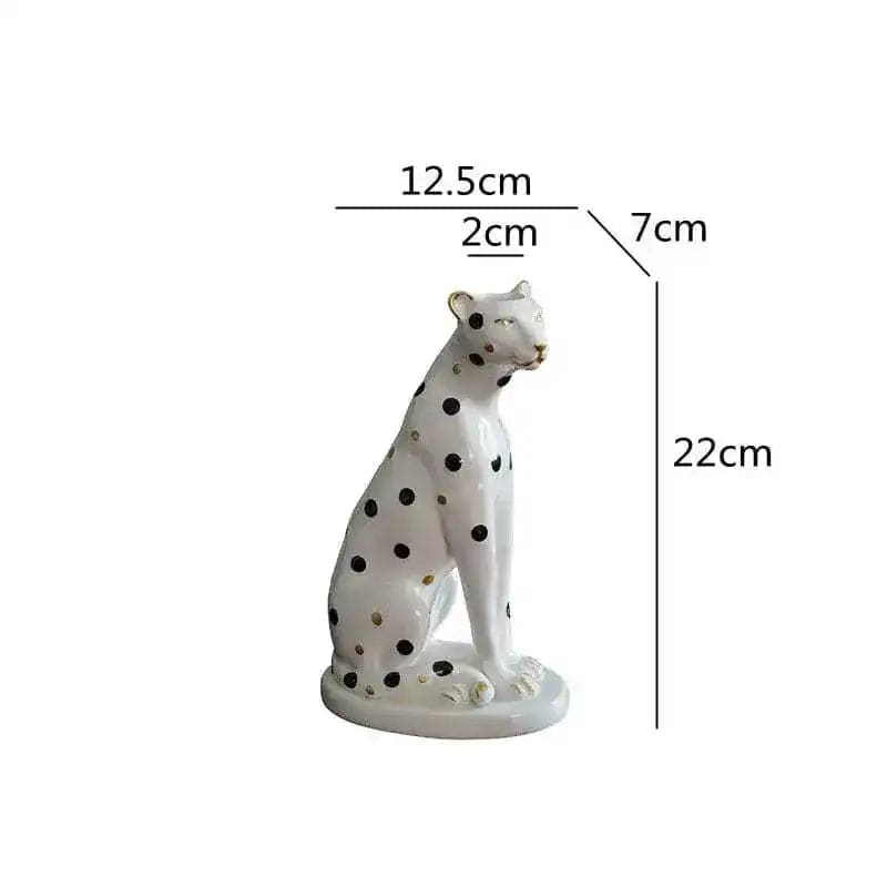 Vintage Inspired Leopard Candle Holder