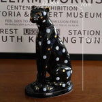 Vintage Inspired Leopard Candle Holder