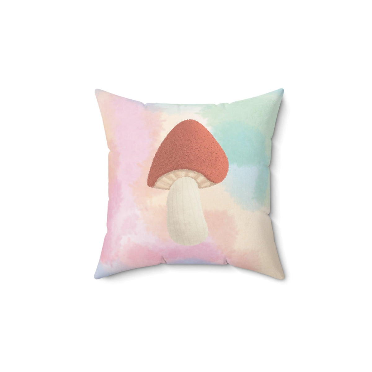 Vintage Inspired Mushroom Throw Pillow