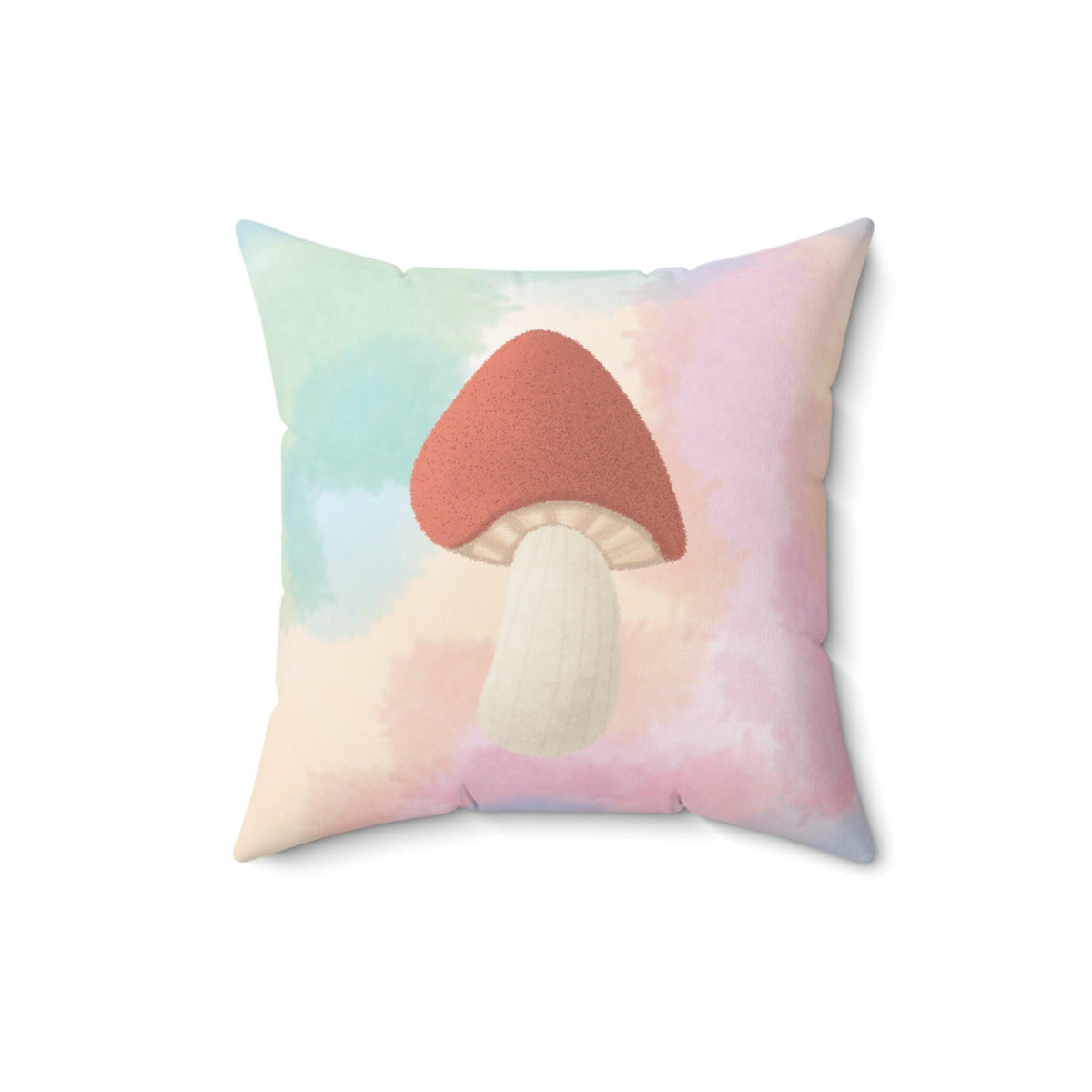 Vintage Inspired Mushroom Throw Pillow