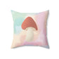 Vintage Inspired Mushroom Throw Pillow