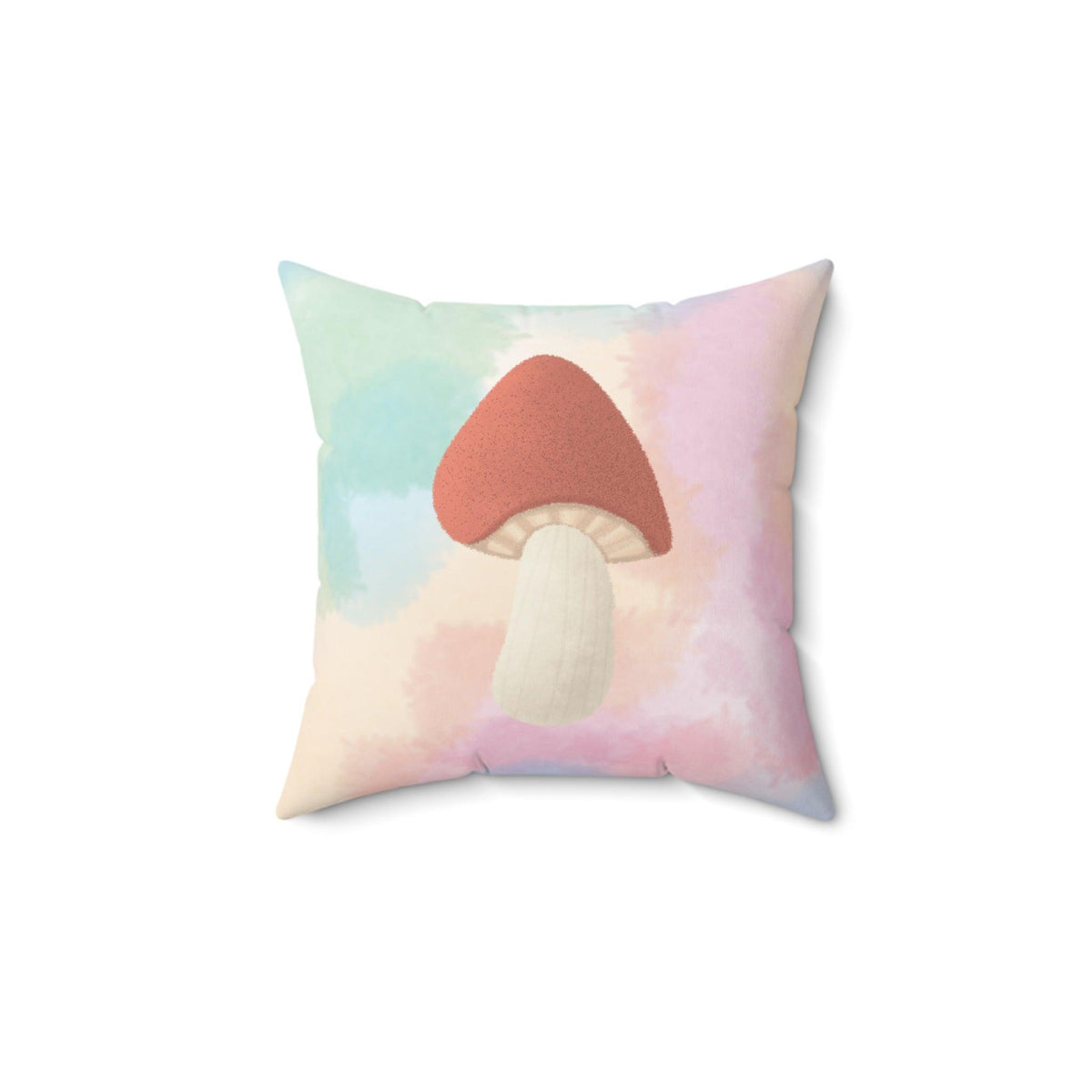 Vintage Inspired Mushroom Throw Pillow