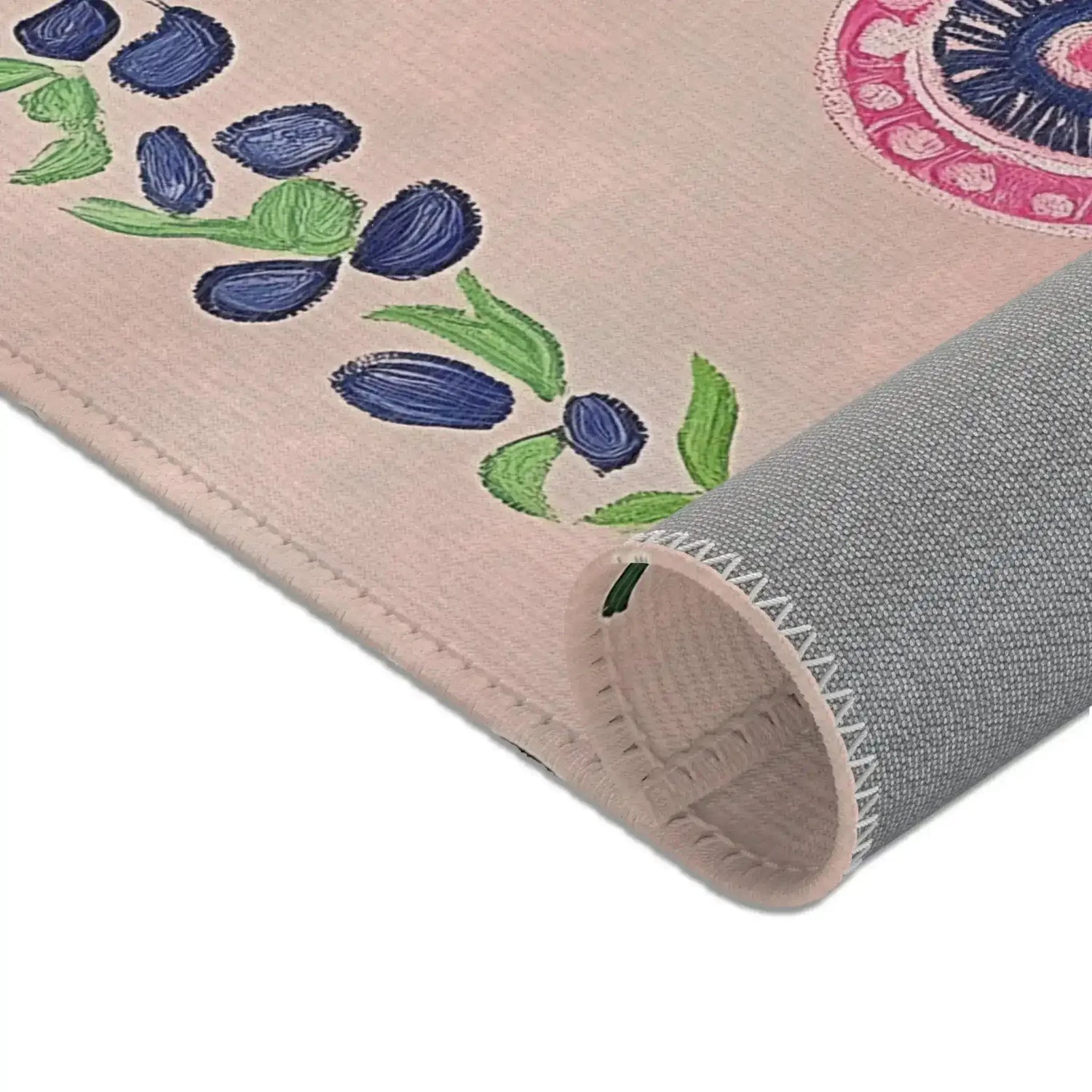 Vintage Petal Medallion Accent Rug