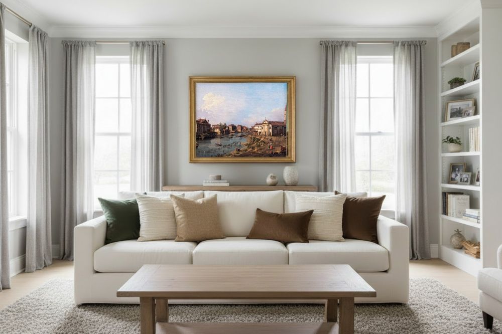 Framed room mockup - gold