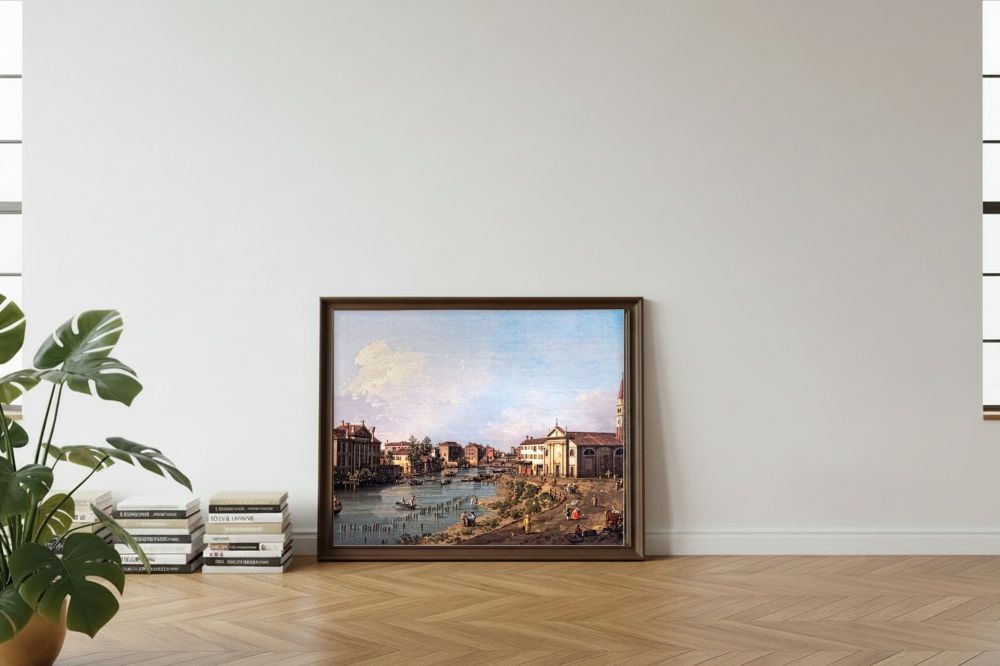 Framed room mockup - leaning
