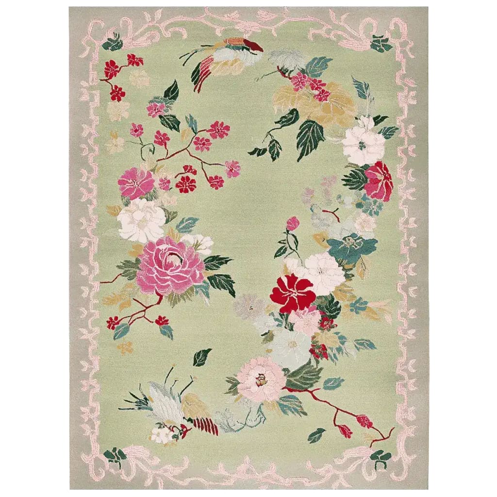 This vibrant Wandering Blooms Hand Tufted Area Rug features an enchanting floral design in a spectrum of vivid colors, perfect for enhancing any living room space. Made from high-quality wool, this rug offers both durability and a soft touch, making it an ideal choice for living room area rugs. Its intricate flower pattern adds a touch of elegance and warmth, bringing life and color to your home decor.