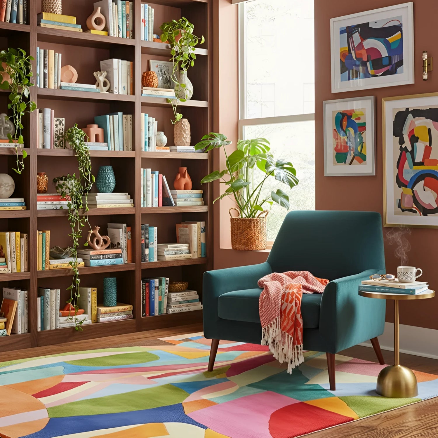 Wandering Form Symphony Hand Tufted Rug