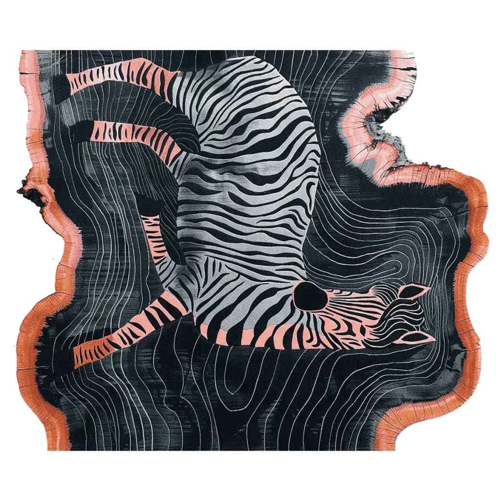 Wandering Zebra Hand Tufted Rug